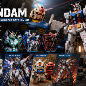 Figure Gundam là dòng mô hình lấy cảm hứng từ series anime nổi tiếng Mobile Suit Gundam của Nhật Bản. Đây là một trong những dòng figure mecha được yêu thích nhất trên toàn thế giới nhờ thiết kế mạnh mẽ, độ chi tiết cao và giá trị sưu tầm lớn.